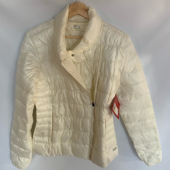 Fila Asymmetrical Puffer Zipper Jacket Size M NWT - Picture 8 of 11